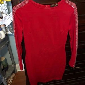 Sparkling red dress